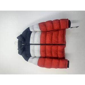 Tommy Hilfiger Men's Hooded Puffer Jacket  wind resisitant Size XXX